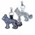 Chinese Crested Keyring – Dog Lover Gift – Word Art