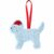 Cockapoo Dog With Santa Hat Ornament – Festive Christmas Décor