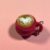 Fuzzywire Coffee Cup Keychain with Heart Froth