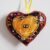 Cute Spider Hanging Heart Decoration – Handmade Cotton Gift –