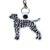 Dalmatian Keyring – Dog Lover Gift – Word Art