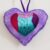 Double-Sided Cat Hanging Heart Decoration – Handmade Gift