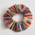 Earthy Boho Stripe Cotton Scrunchie – Handmade Hair Accessory UK