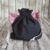 Eco-Friendly Reusable Cat Gift Bag – Handmade Fabric Bag with Cute Kitty Ears | Sustainable Gift Wrap for Cat Lovers