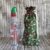 Eco-Friendly Reusable Christmas Gift Bag – Large Holly Leaf Print – Fully Lined Fabric Drawstring Bag