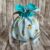 Eco-Friendly Reusable Gift Bag – Handmade Bee Print Drawstring Pouch with Polka Dot Lining