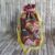 Eco-Friendly Reusable Gift Bag – Handmade Honey Bears & Herb Garden Drawstring Pouch with Yellow Organza Ties