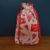 Eco-Friendly Reusable Gift Bag – Red Hearts on White | Medium Fabric Drawstring Bag for Birthdays, Valentine’s, and Special Gifts