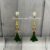 Handmade Gold Filled Enamel Christmas Tree Charm Earrings.