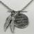 Memorial Necklace Feathers Appear When Angels Are Near | Stainless Steel Sympathy Gift | Bereavement Jewellery Angel Feather Charm