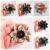 Festival Style Fabric Flower Hair Accessory – Handmade Multicoloured Button Hair Clip