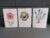 Garden Flowers – Set of 3 Hand-Drawn Watercolour Notelets (A6) with envelopes