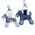 Fox Terrier Keyring – Dog Lover Gift – Word Art