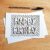 Funky Happy Birthday Card – Hand-Drawn Doodle Lettering Design with Hearts Smiley Faces And Flowers – Blank Inside