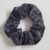 Grey Paisley Scrunchie – Handmade Hair Tie for Ponytails
