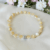 Beige & Cream Mother of Pearl Stretch Bracelet