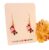 Halloween Ghost Red Hat and Boots Drop Earrings with 18K Gold Plated Wires
