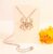 Silver Spider Halloween Necklace with Stainless Steel Lobster Clasp Chain