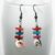 Handmade Colourful Shell Dangly Drop Earrings with Stacked Beads – Boho Festival Style
