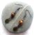 Handmade Copper Beaded Drop Earrings with Bronze Leaf Charms – Nature Inspired Dangly Earrings