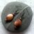 Handmade Copper Disc Drop Earrings – Rustic Matte Finish Beaded Dangly Jewellery