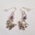 Handmade Cute Sheep Drop Earrings with Rainbow Sparkle Beads – Quirky Animal Lover Gift