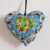 Handmade Fabric Hanging Heart Decoration – Double-Sided Padded Ornament