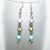 Handmade Glow Bead Drop Earrings – Colourful Dangly Beaded Earrings with Iridescent Finish