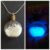 Handmade Glow in the Dark Round Steampunk Potion Bottle Pendant | Mystical Alchemist Necklace