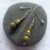 Handmade Green Beaded Drop Earrings – Airbrushed And Stardust Dangly Earrings with Silver Accents