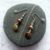 Handmade Green Ceramic Bead Drop Earrings – Earthy Dangly Earrings with Natural Tones