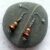 Handmade Green and Copper Drop Earrings – Faceted Beaded Dangly Earrings with Earthy Tones