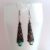 Handmade Gunmetal Filigree Drop Earrings – Dangly Rainbow Crystal Cone Earrings with Gothic Elegance