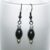 Handmade Hematite Dangly Drop Earrings with Silver Stardust Beads – Elegant Black and Silver Statement Jewellery