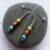 Handmade Multicoloured Beaded Drop Earrings with Glass Spectra Beads – Bright And Bold Statement Jewellery