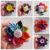 Handmade Multicoloured Fabric Flower Brooches – Bold Button Pins for Clothing Bags And Scarves