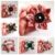 Handmade Multicoloured Fabric Flower Hair Clip – Bold Button Hair Accessory for All Occasions