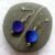 Handmade Purple Airbrushed Twist Drop Earrings – Lightweight Dangly Statement Beads