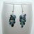 Handmade Purple Miyuki Bead Cluster Earrings – Textured Drop Dangle Earrings with Iridescent Finish
