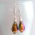 Handmade Rainbow Crystal Drop Earrings – Faceted Dangly Earrings with Iridescent Teardrop Beads