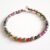 Handmade Rainbow Miracle Bead Cuff Bracelet – Colourful Beaded Jewellery with Antique Silver Accents