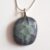 Unique One-of-a-Kind Handmade Slate Grey Fused Glass Pendant Necklace