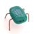 Handmade Teal Fused Glass Bug Ornament – Quirky Glass Critter with Copper Legs for Playful Home Décor