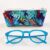 Handmade Tropical Leaf Glasses Case – Zippered Padded Pouch for Sunglasses or Eyewear