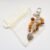 Handmade Yellow Beaded Bag Charm with Leaf – Amber And Gold Autumn Bag Clip Keyring
