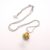 Handmade Yellow Lampwork Bead Swirl Pendant Necklace – Quirky Wirework Jewellery UK