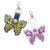 Hibiscus Wings Butterfly Keyring – Tropical Flower Gift