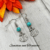 Handmade Nautical Drop Earrings with Silver Anchor Charms and Turquoise Howlite Gemstone Beads.