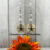 Handmade Natural Shell Earrings with faux Pearl Beads and textured Silver Starfish charms.