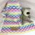 Handmade Rainbow Waves Crochet Baby Blanket